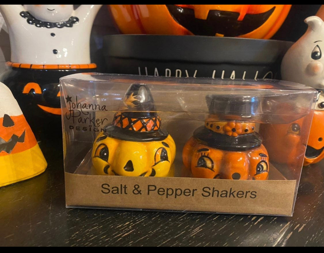 Johanna Parker Pumpkin Salt and Pepper Shakers