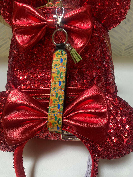 Tiki Bird Wristlet keychain