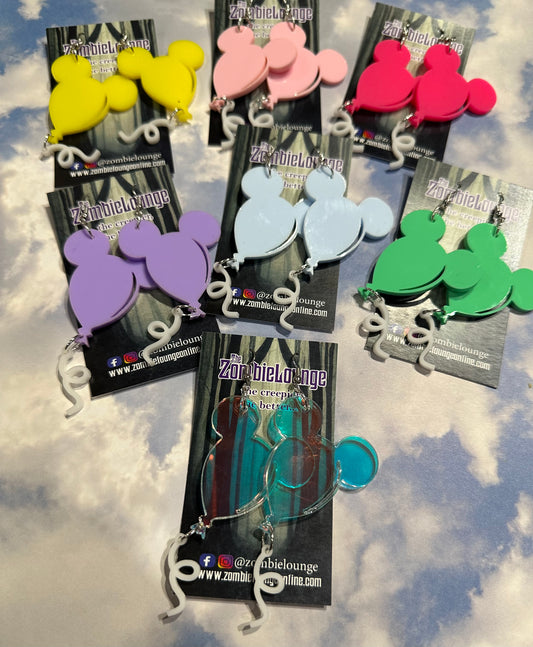 Mouse Balloon Earrings