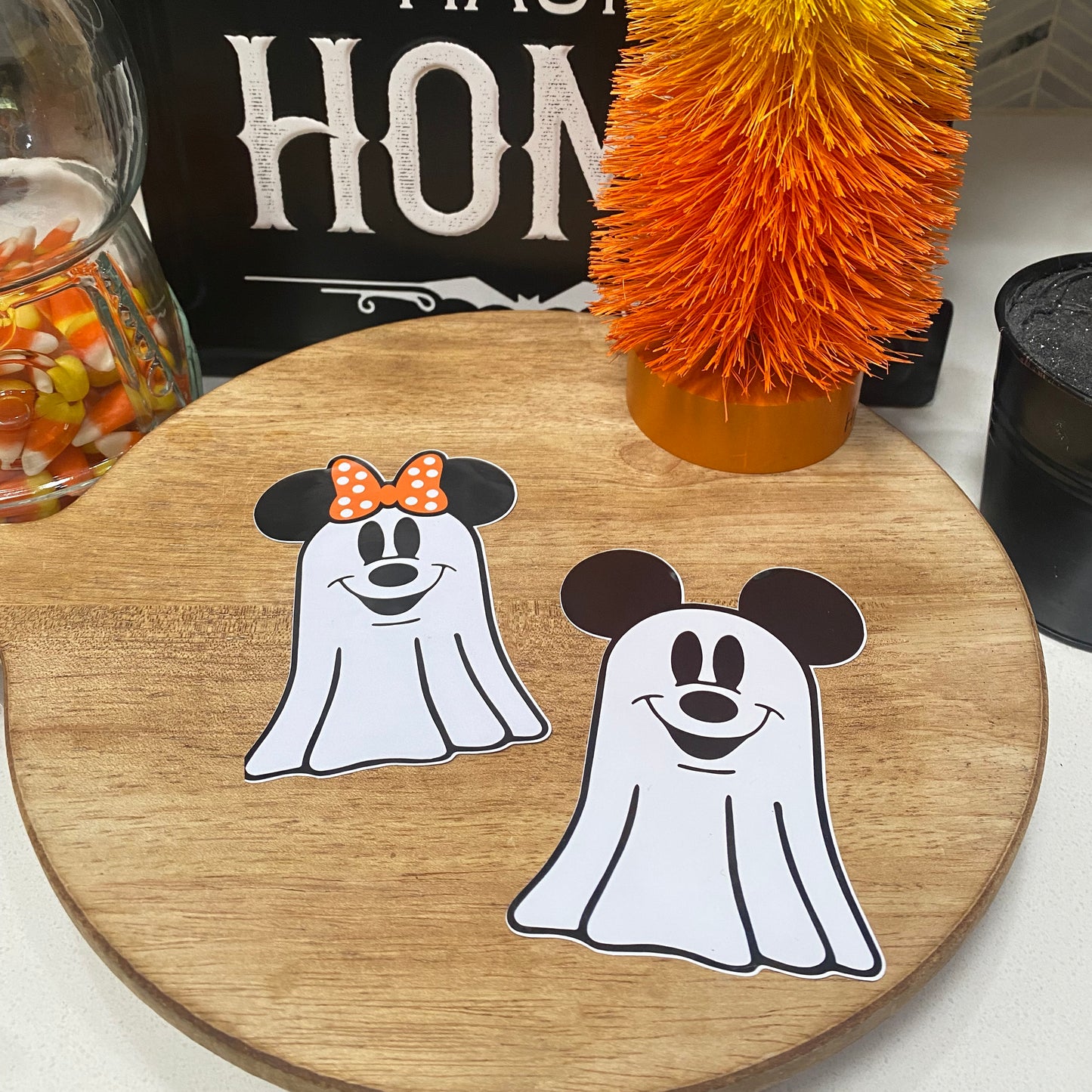 Halloween Ghost Mouse Sticker Set