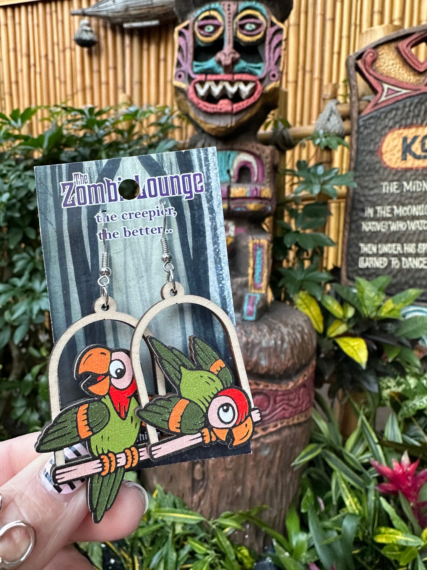 Enchanted Tiki Bird Earrings