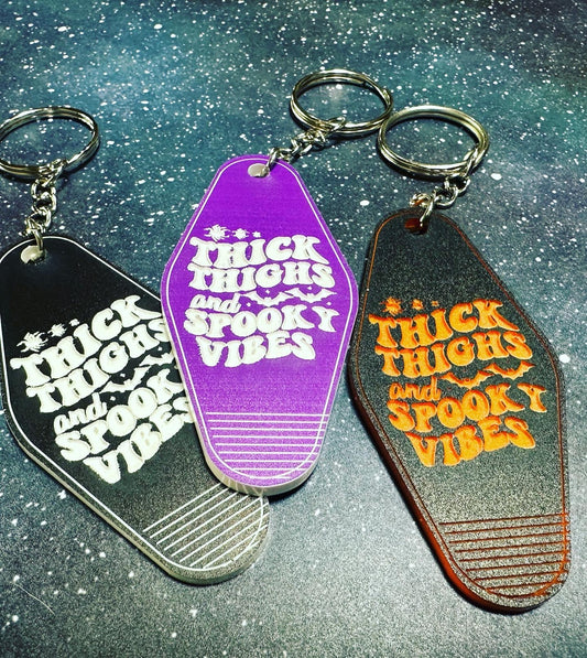 Retro Keychain Thick Thighs