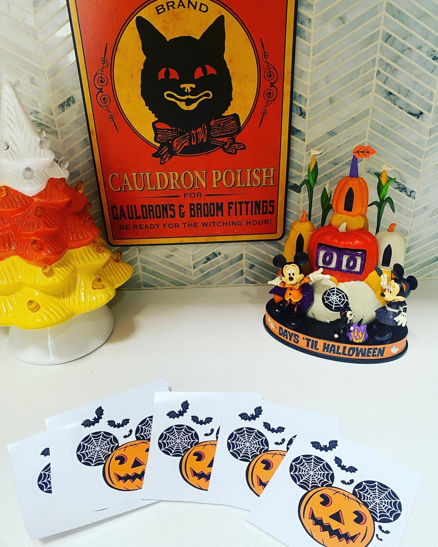 Halloween Mickey Pumpkin Sticker