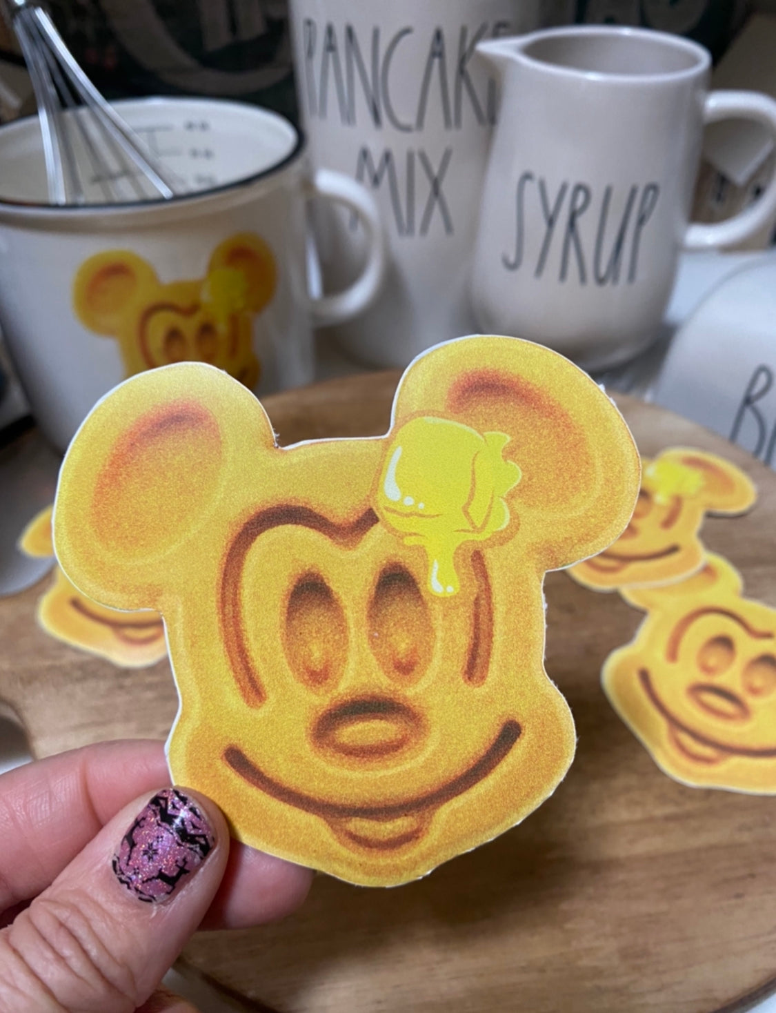 Mouse Waffle Decal