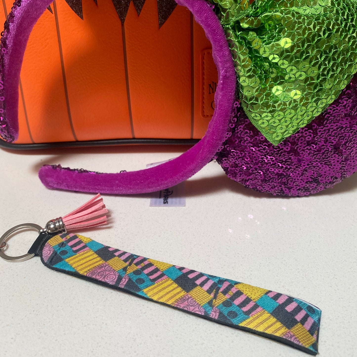 Sally Dress Wristlet Keychain