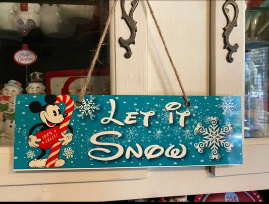 Christmas Mouse Sign