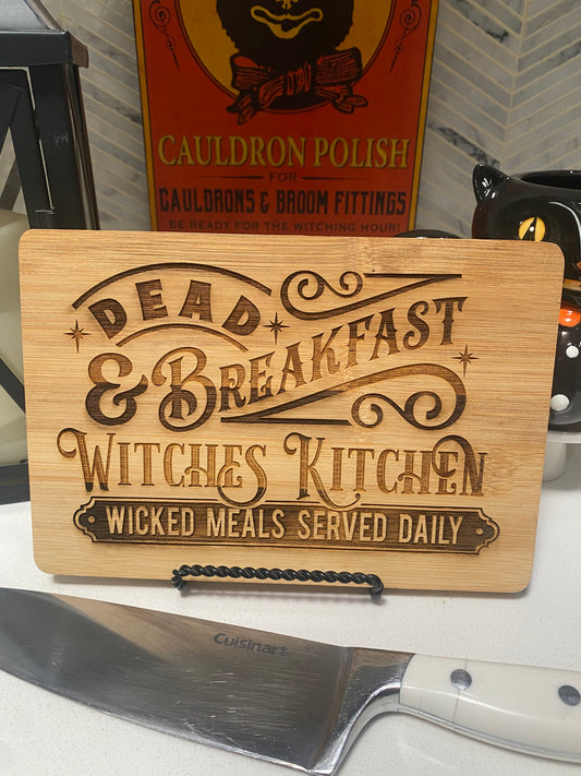 Dead & Breakfast Cutting Board