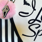 Pom Ghost Face Keychain/bag charm