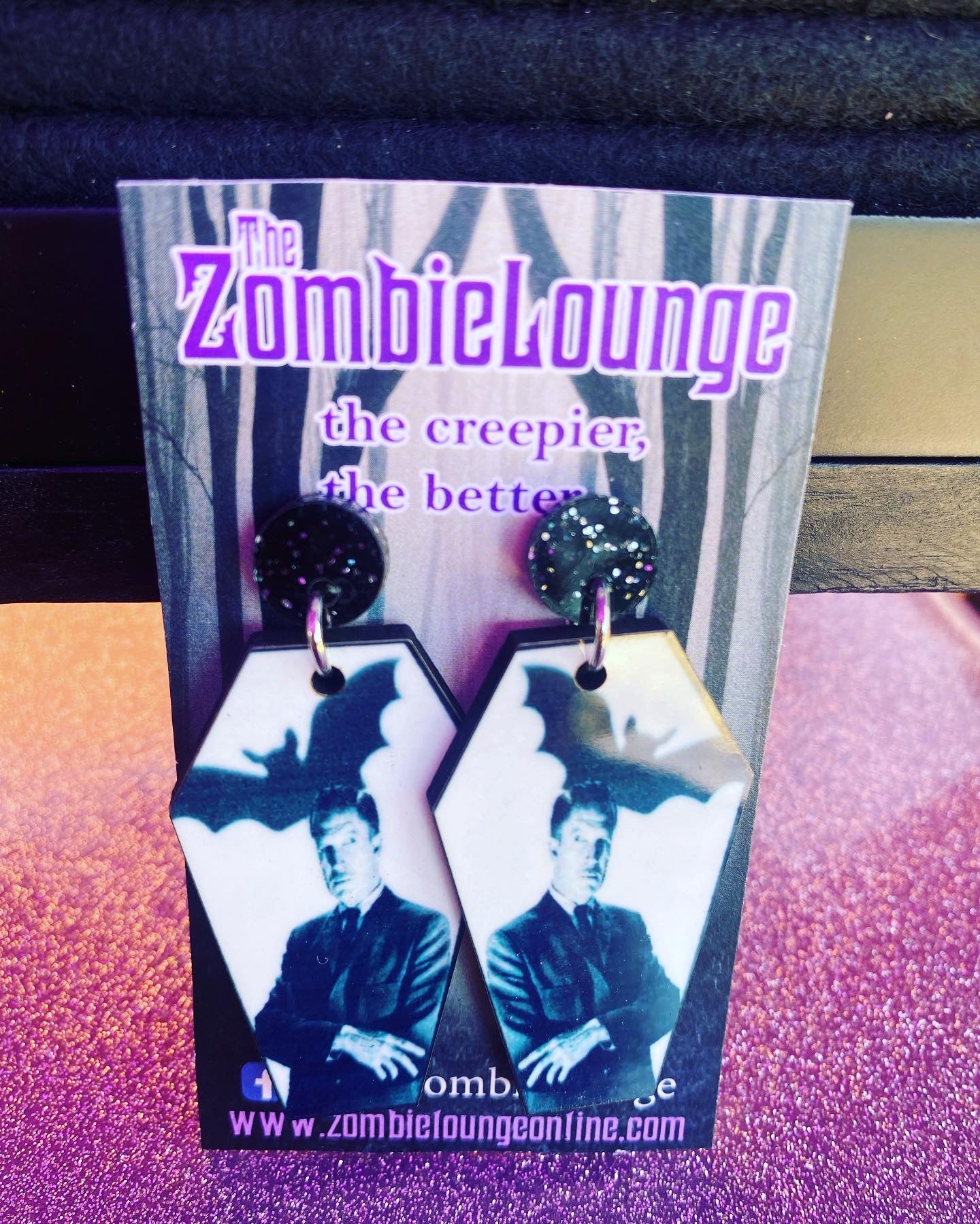 Coffin Vincent Price Earrings