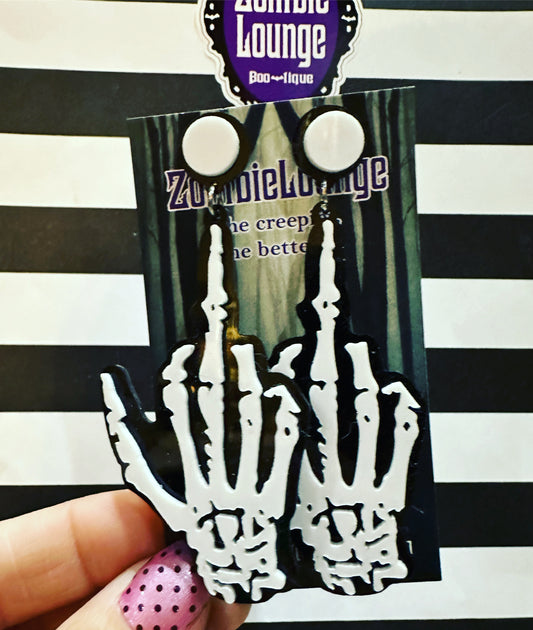 Skeleton Hand Earrings