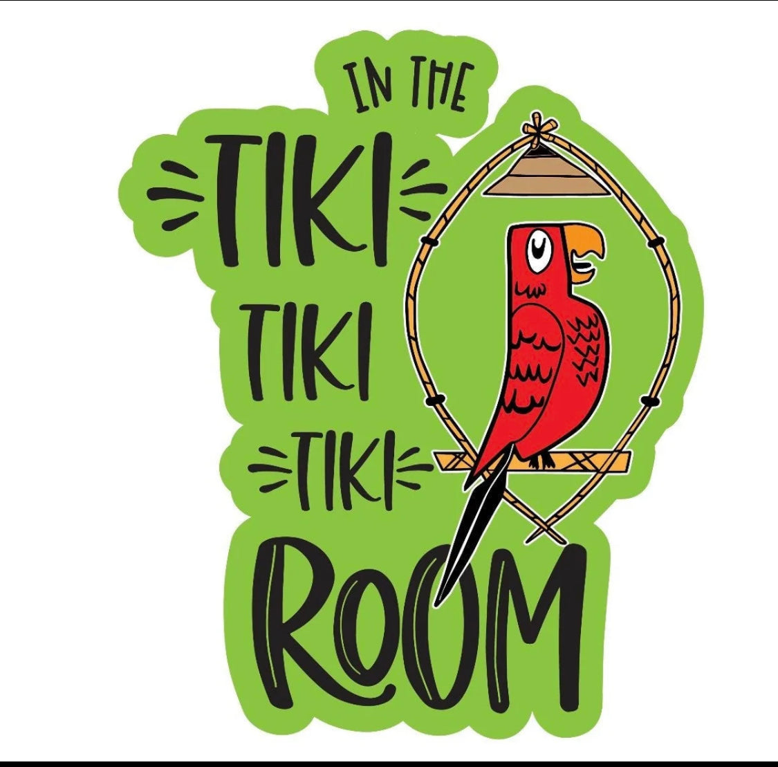 Tiki Bird Sticker