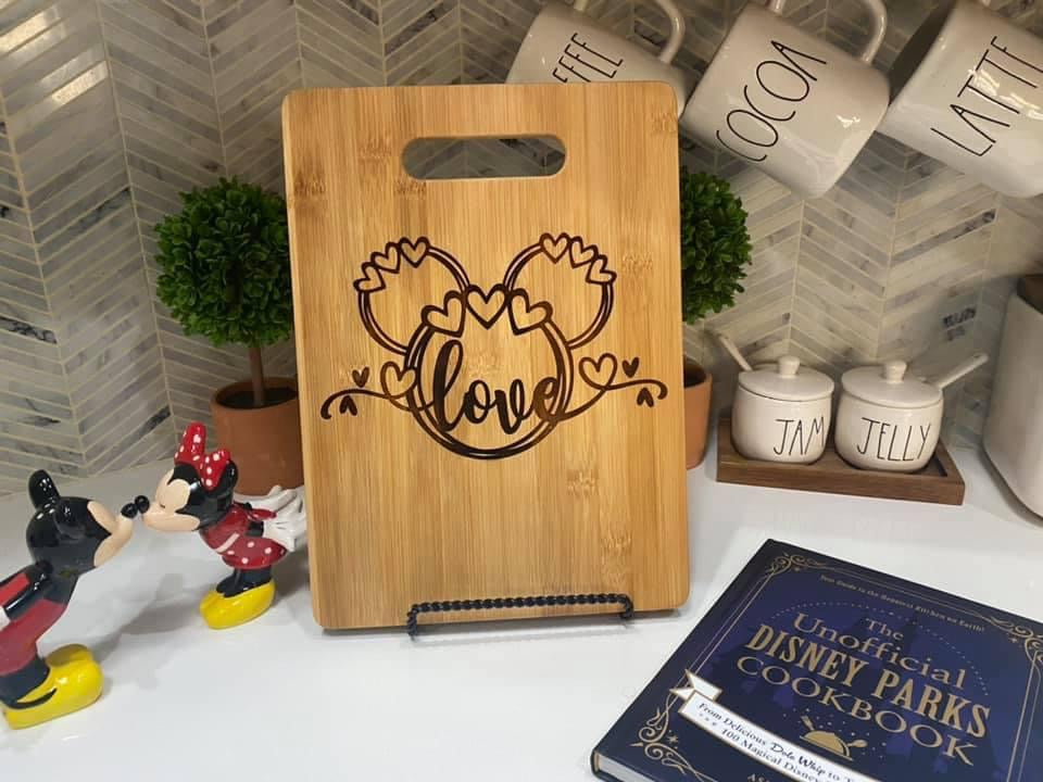 Mickey Love Cutting Board