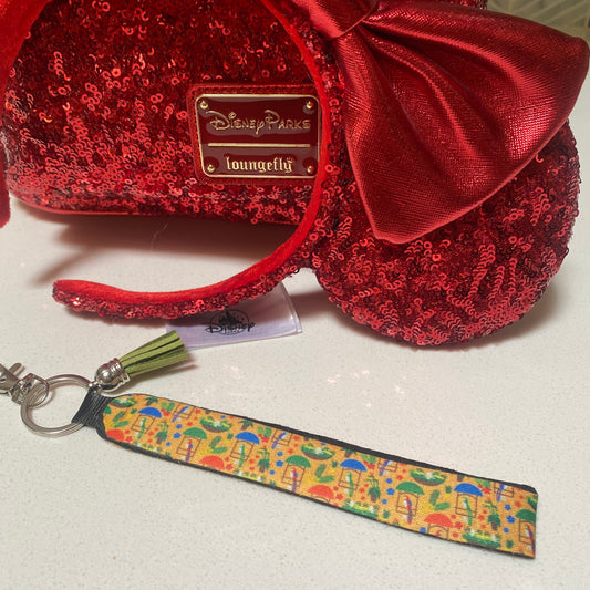 Tiki Bird Wristlet keychain