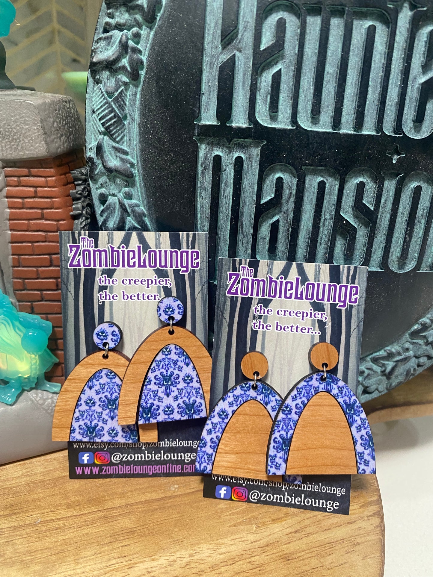 Haunted Mansion Wallpaper Earrings