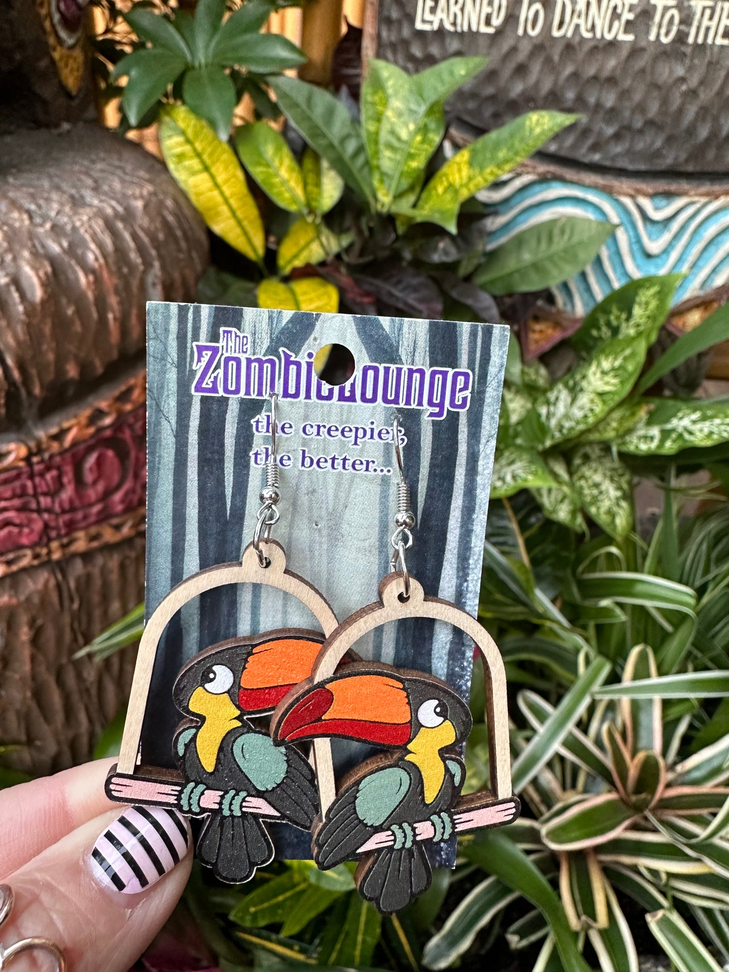 Enchanted Tiki Bird Earrings