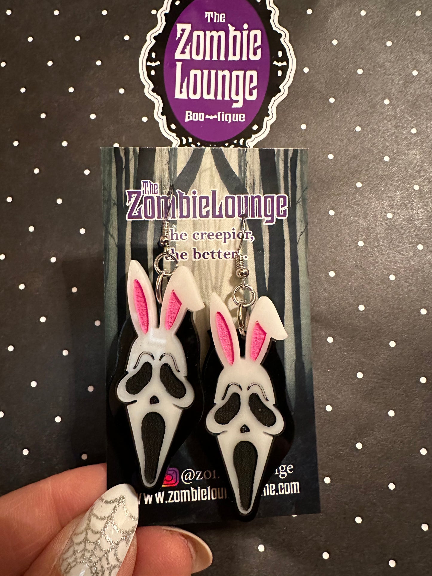 Scream Bunny Earrings