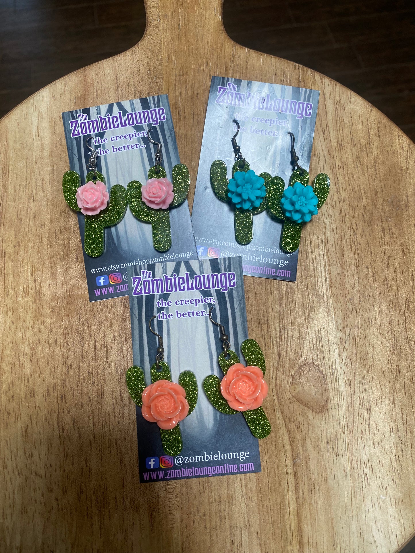 Cactus Flower Earrings