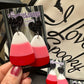 Valentines Candy Corn Earrings