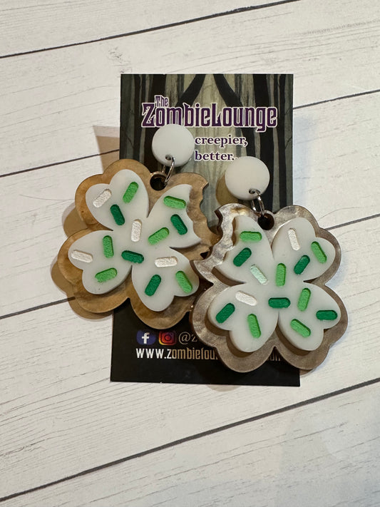 Clover Cookie Earrings