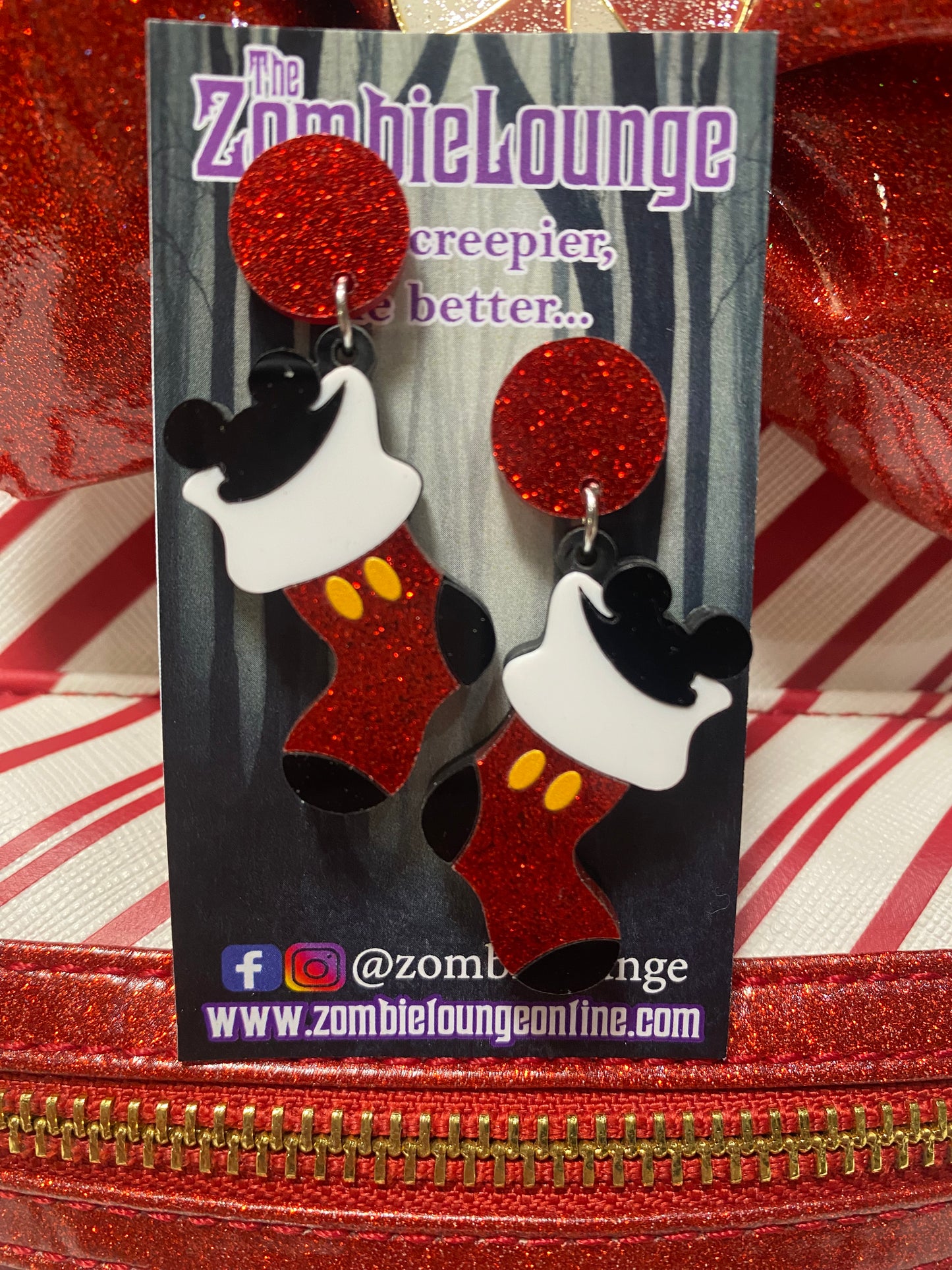 Mickey Stocking Earrings