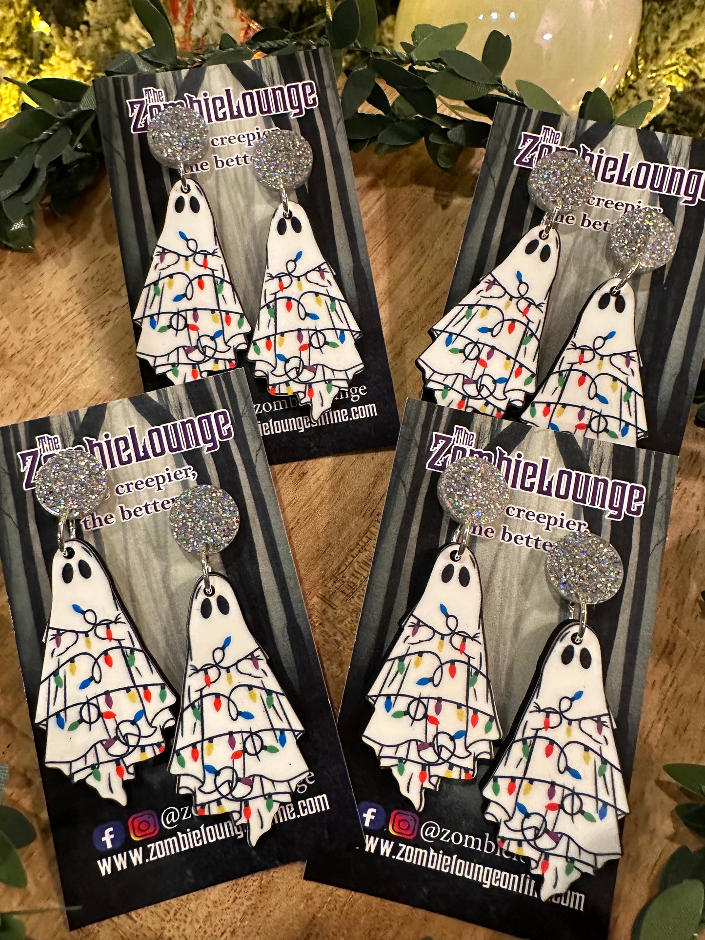 Christmas Ghost Earrings