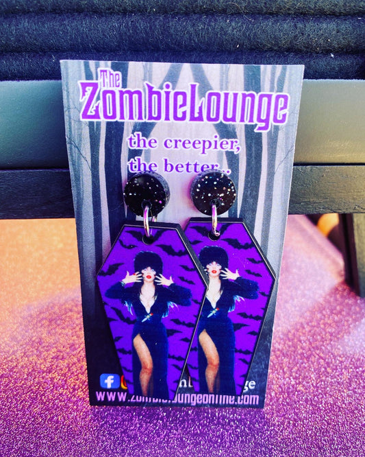 Coffin Elvira Earrings