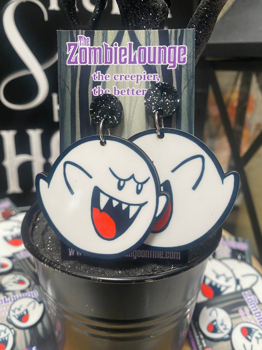 Boo Gamer Ghost Earrings