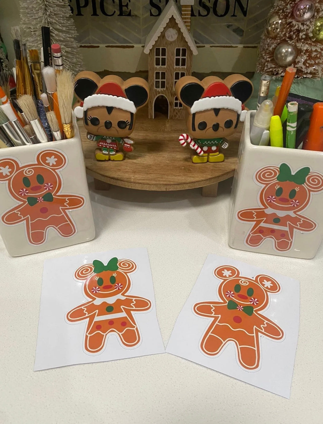 Gingerbread Mouse Decal Set