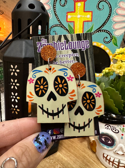 Coco Sugar Skull Earrings