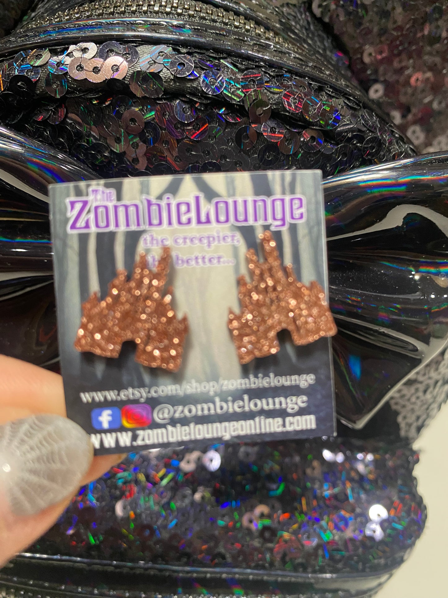 Glitter Castle Studs