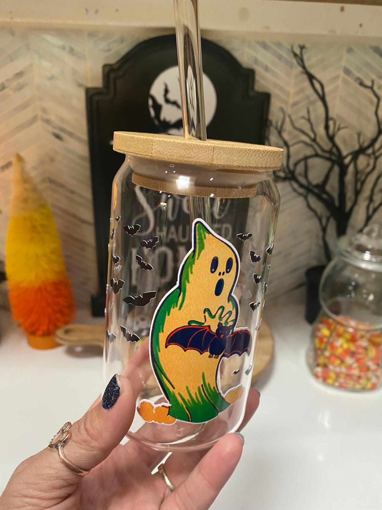 Vintage Ghost Iced Glass