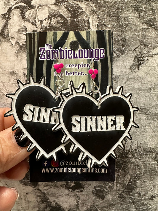 Sinner Heart Earrings