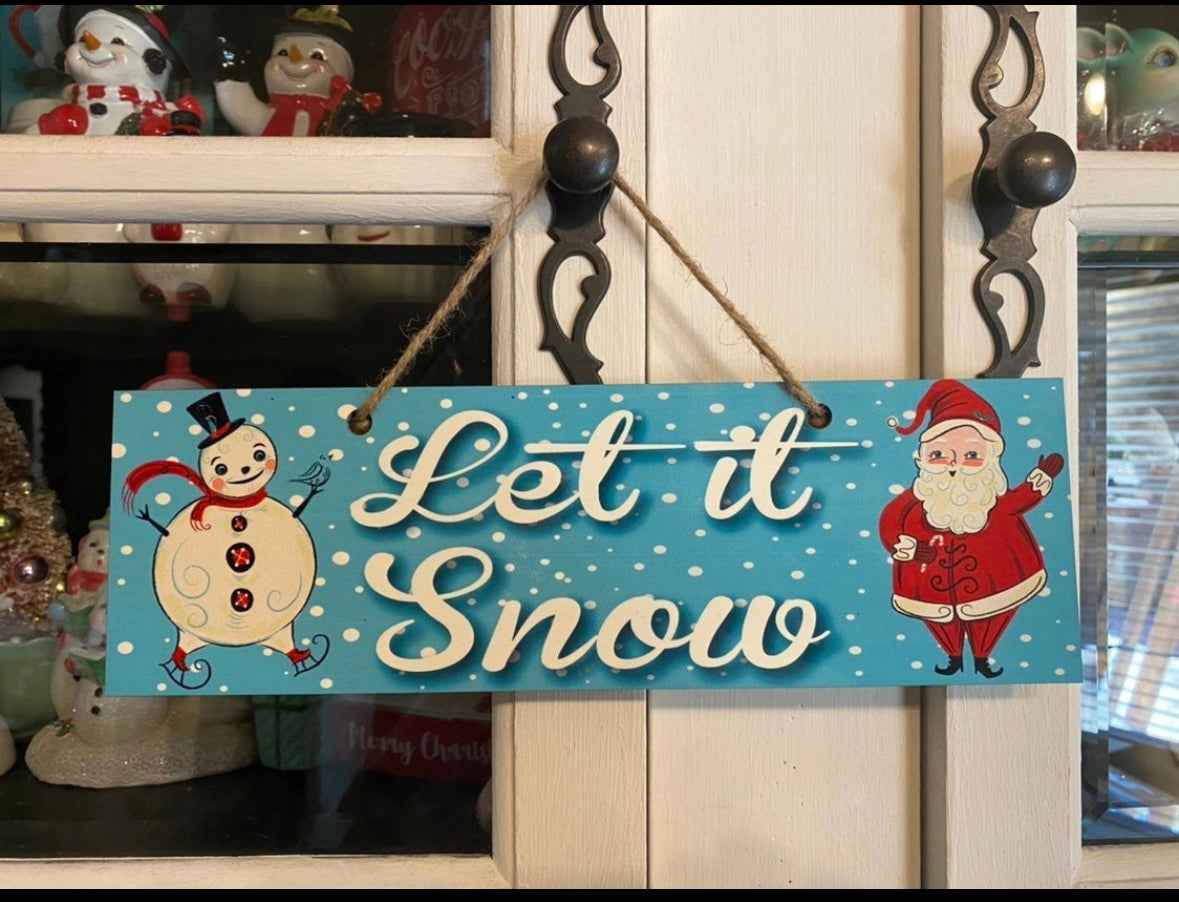 Johanna Parker Let It Snow Sign