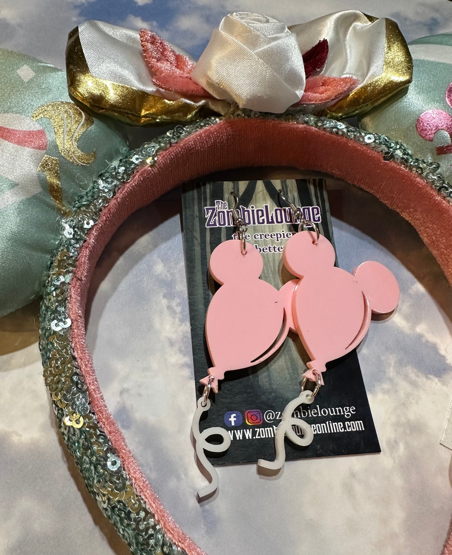 Mouse Balloon Earrings