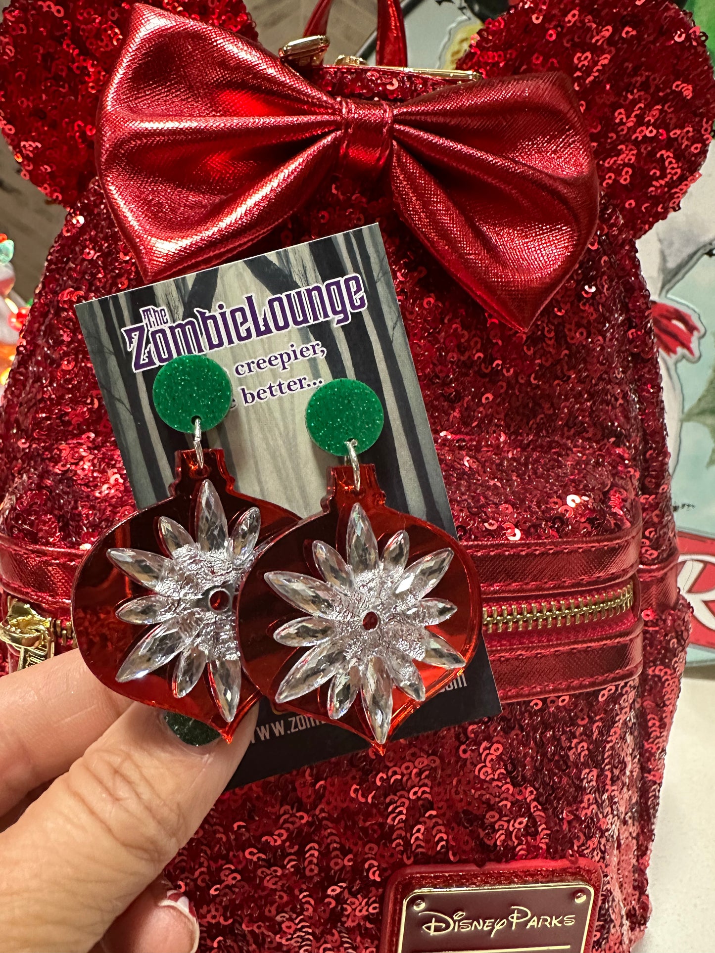 Retro Christmas Ornament Earrings