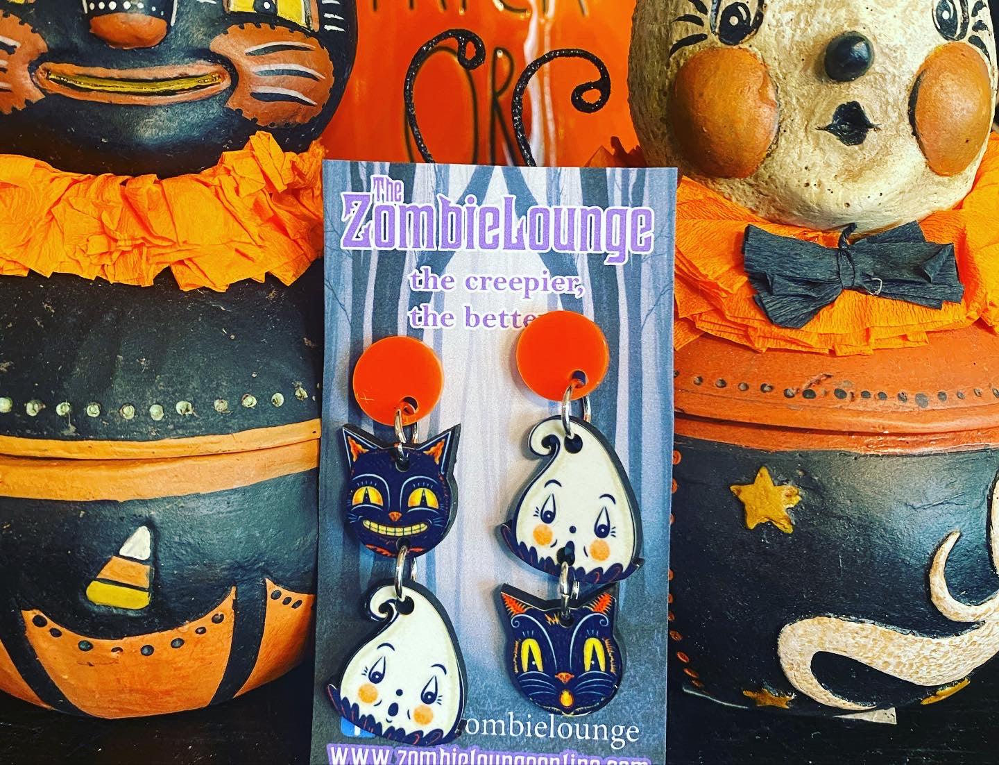 Johanna Parker Design Halloween Hanging Earrings