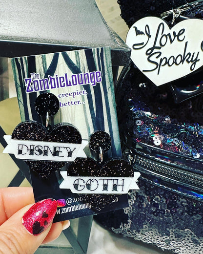 Goth Heart Earrings