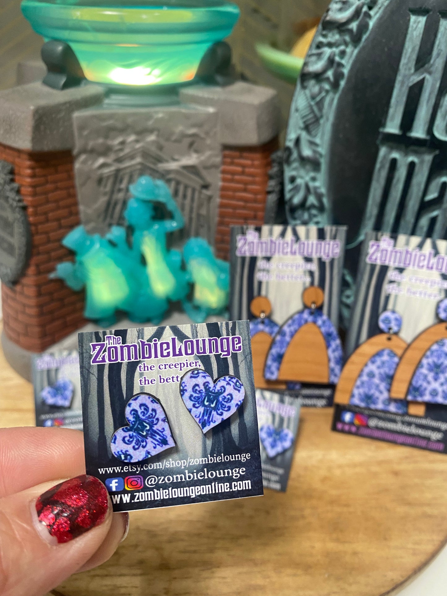 Haunted Mansion Wallpaper Earrings