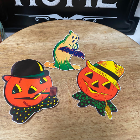 Vintage Halloween Sticker Set