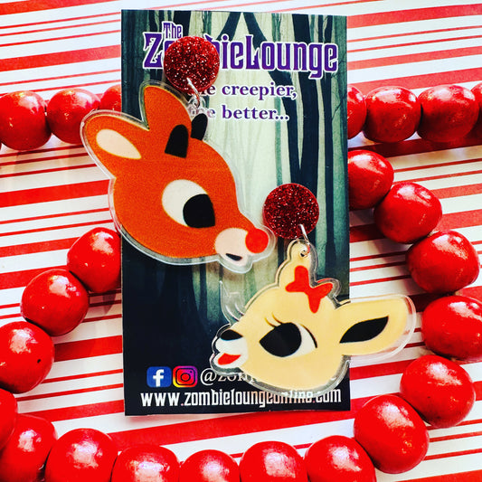 Rudolph Christmas Earrings