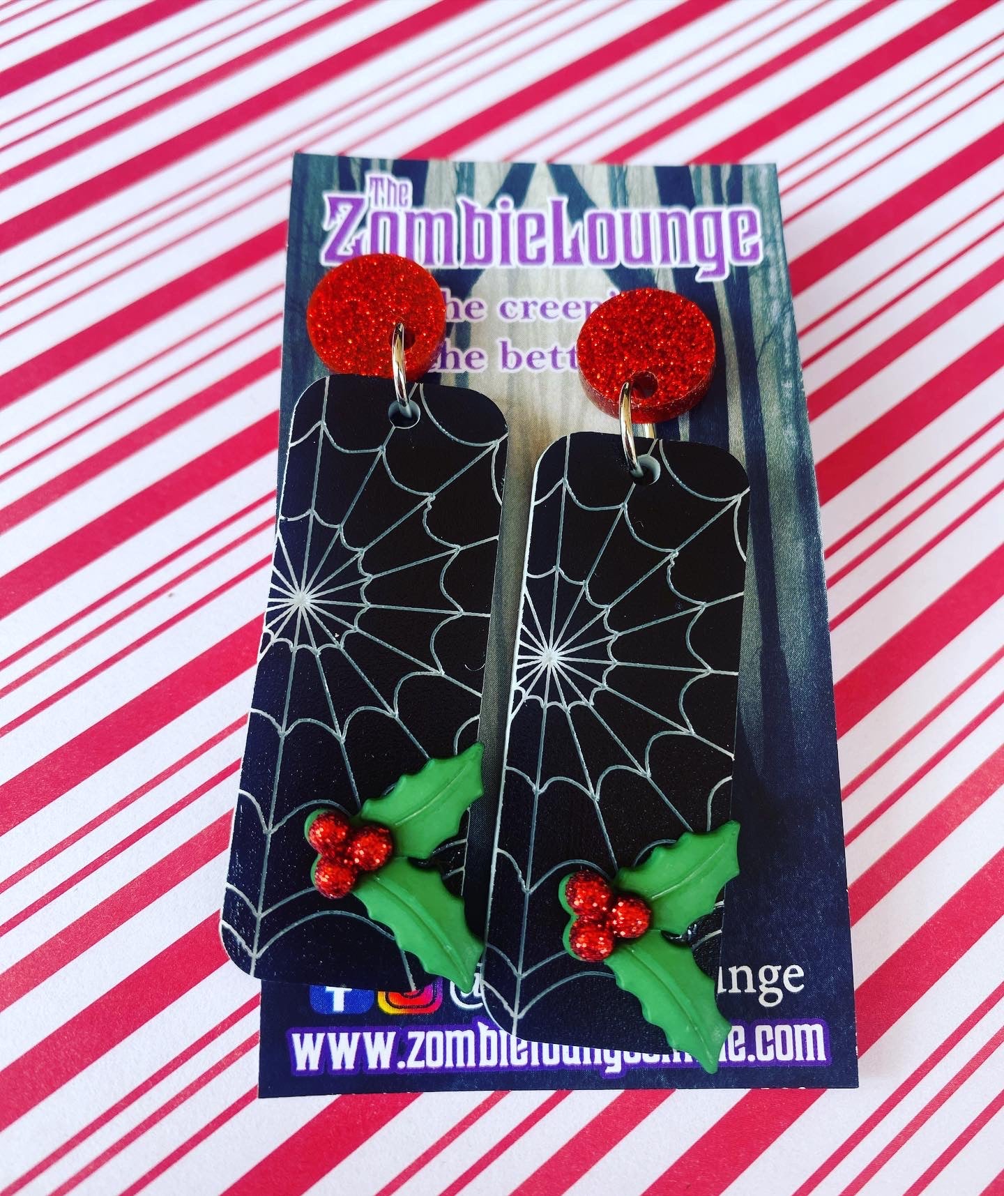 Creepmas Spider Web Earrings