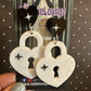 Vintage Style Heart Locket Earrings