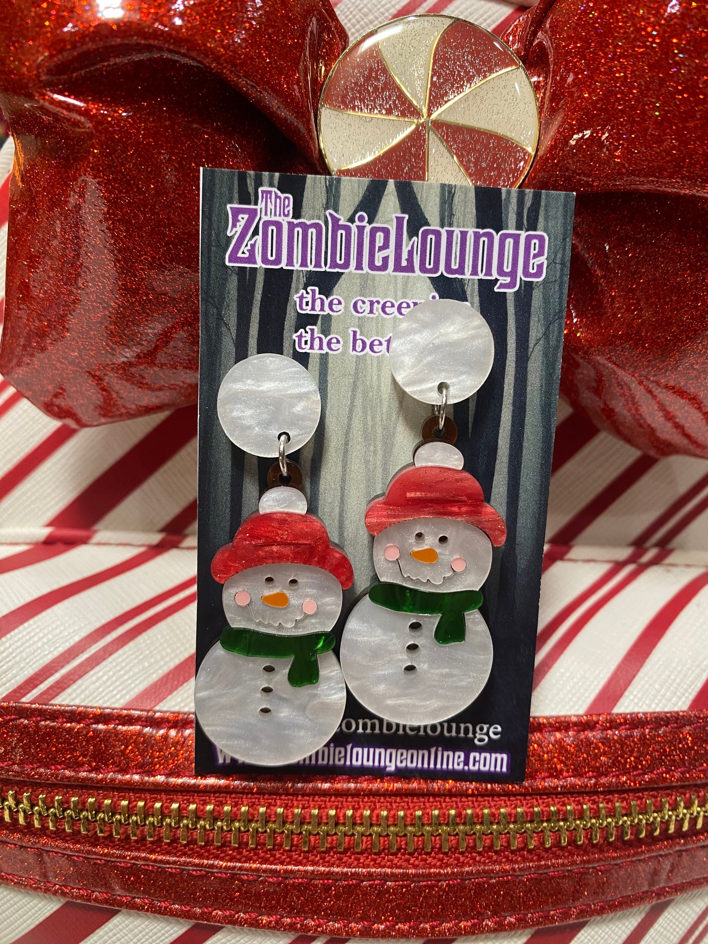 Snowman Hanging Earrings