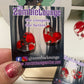 Blood Splatter Earrings