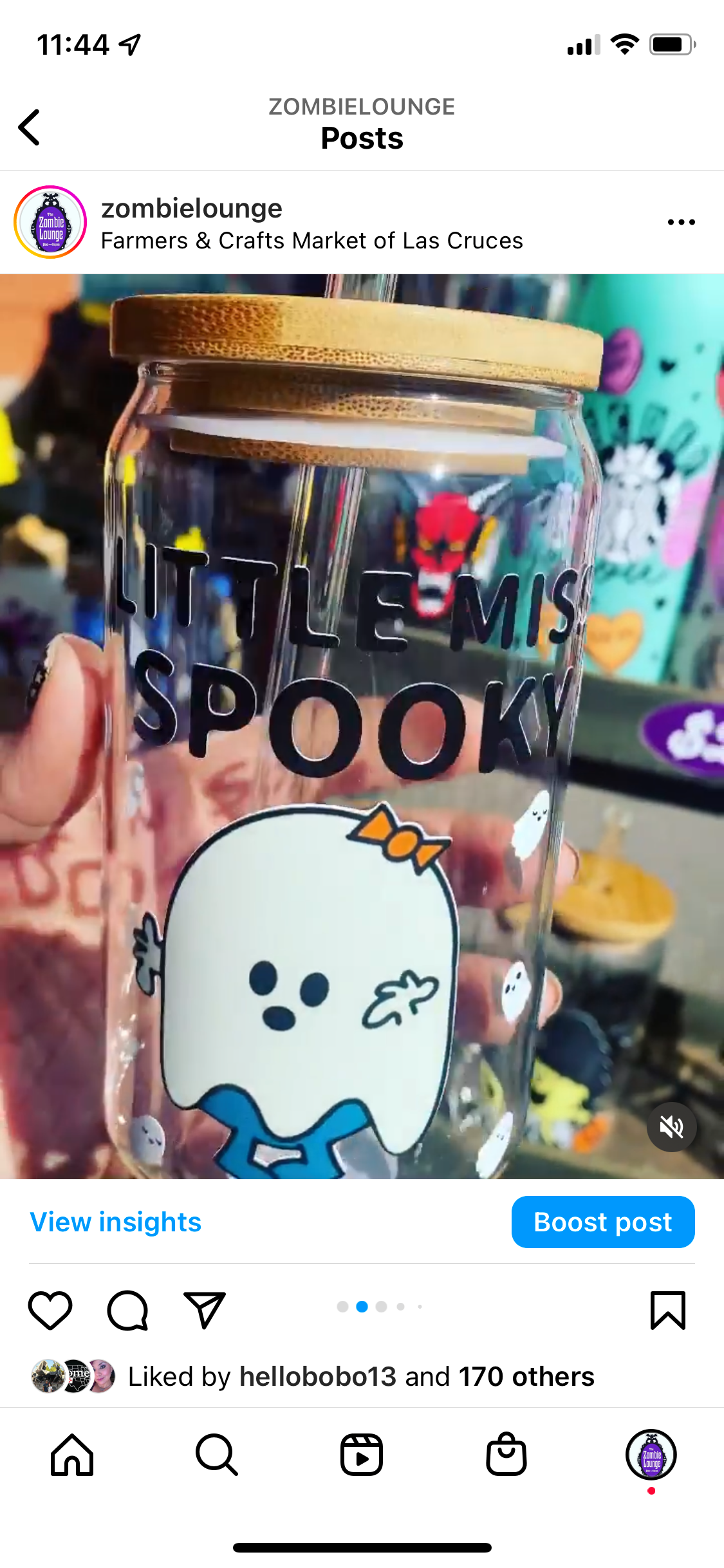 Little Miss Spooky Iced Coffee Glass