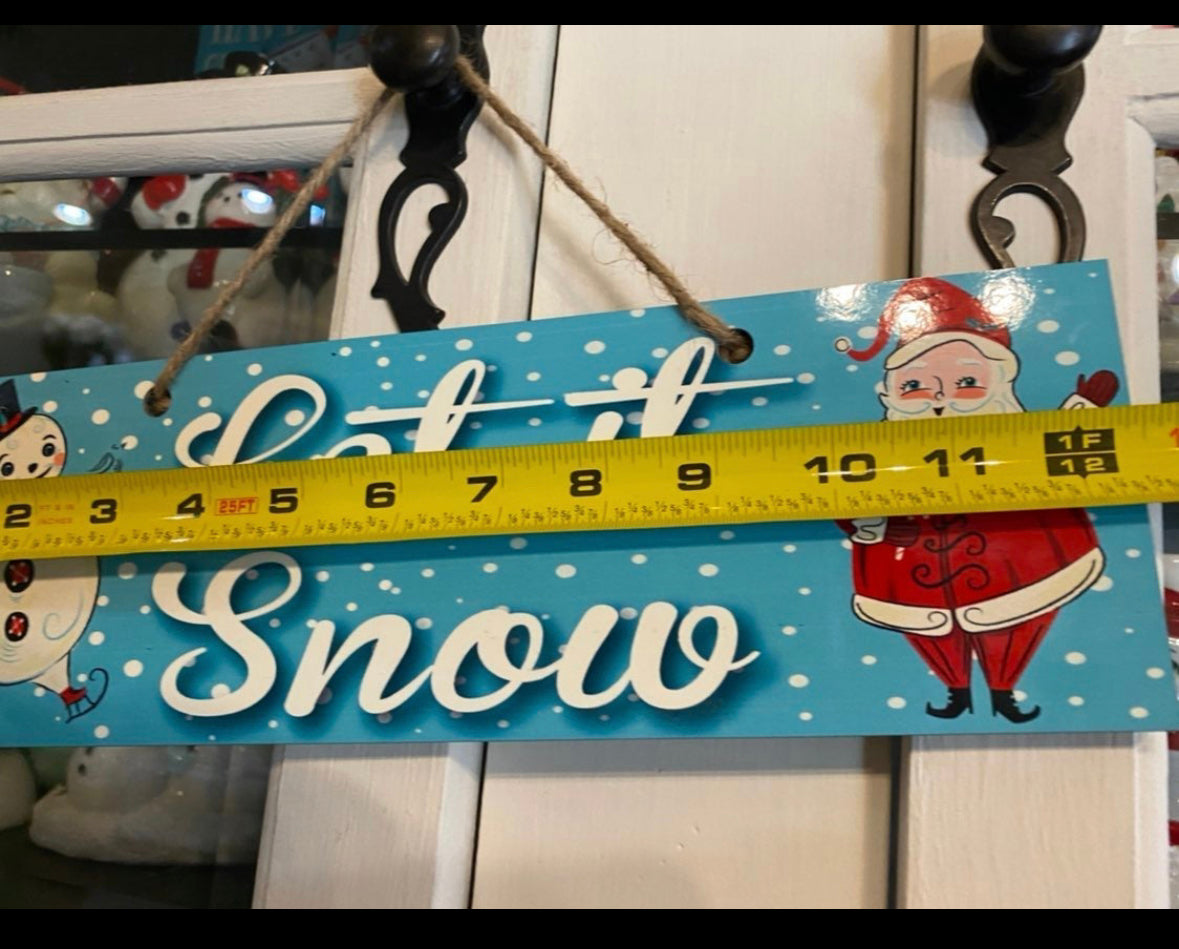 Johanna Parker Let It Snow Sign