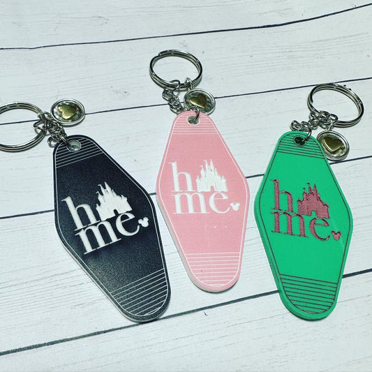 Retro HOME Keychain