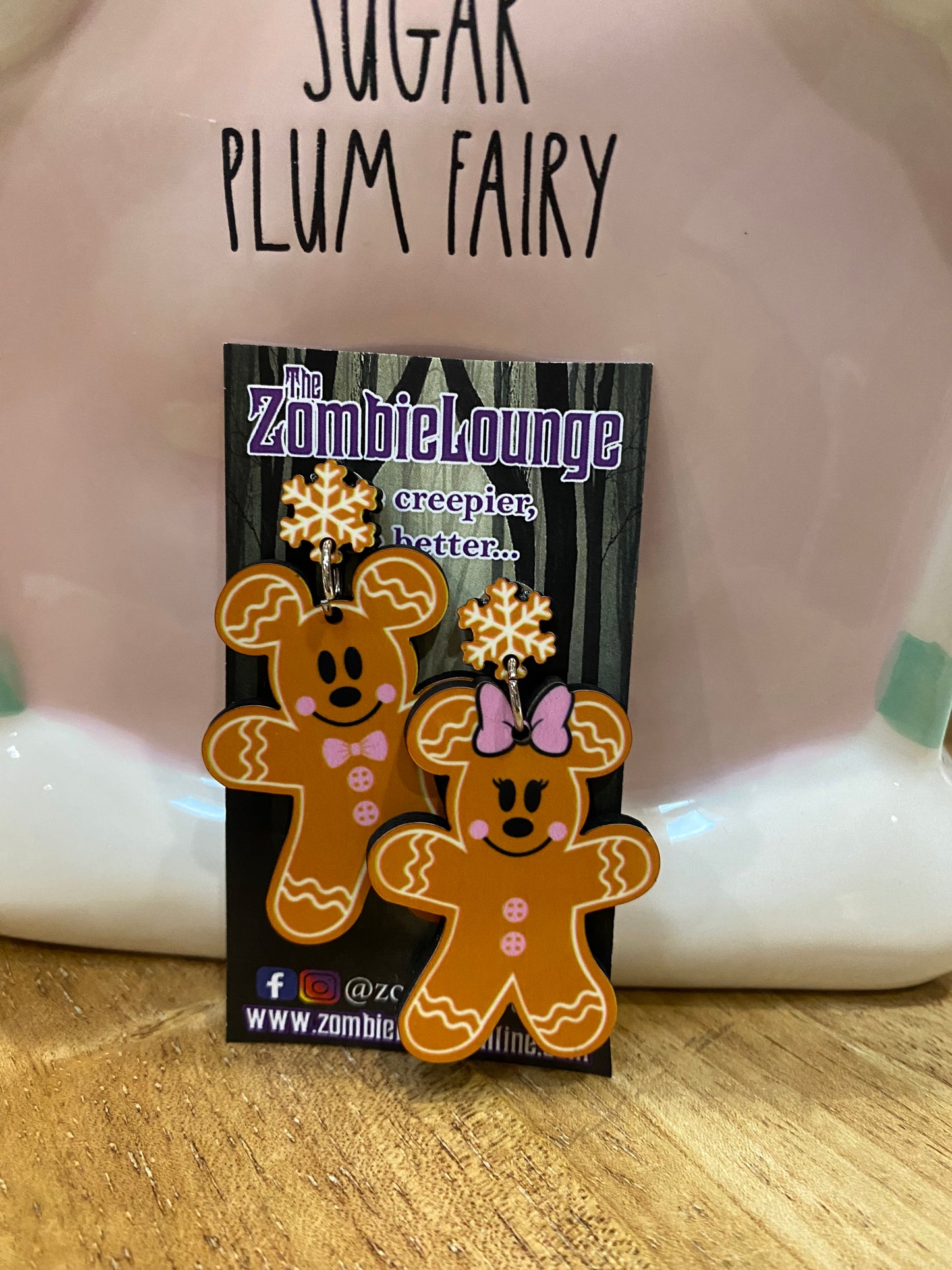 Gingerbread Mouse Earrings