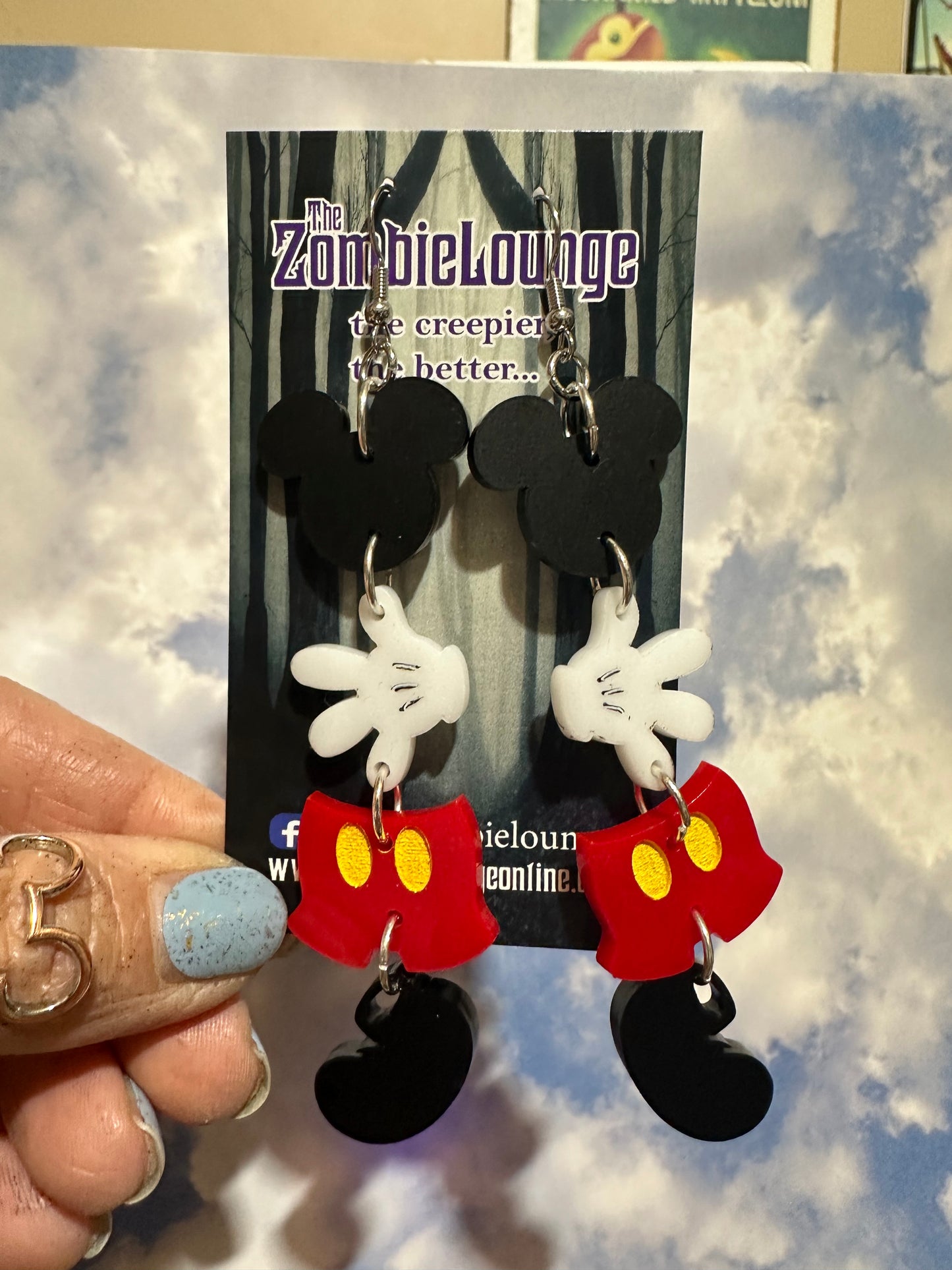 Mouse Outfit Earrings
