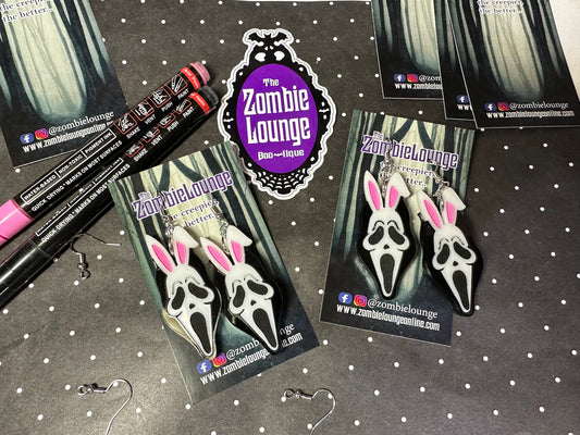 Scream Bunny Earrings